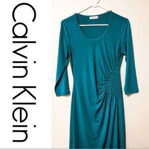 Calvin Klein Cinched Waist Dress